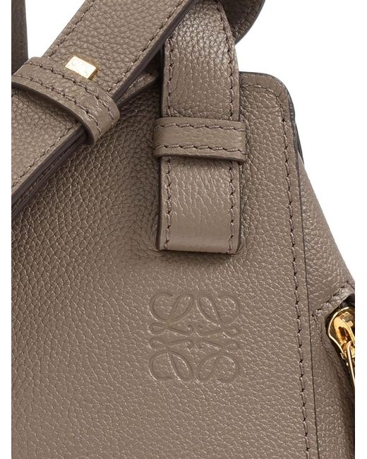 Loewe Brown Hammock Compact Leather Handbag