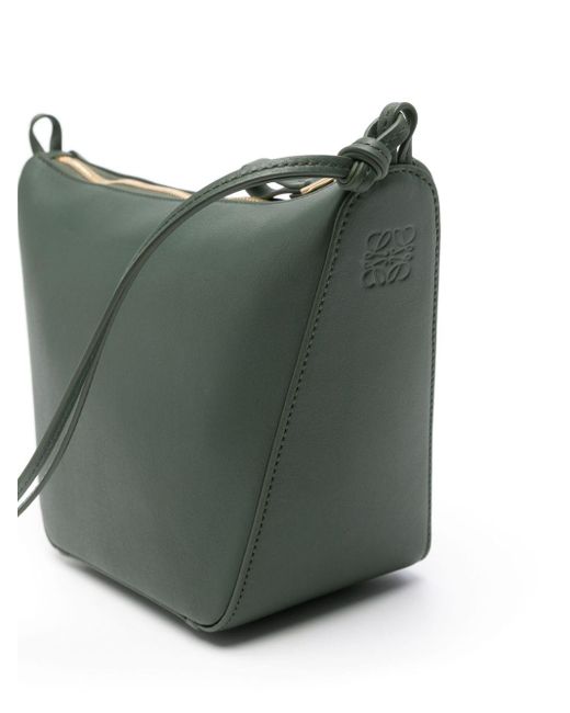 Loewe Gray Mini Hammock Hobo Leather Shoulder Bag