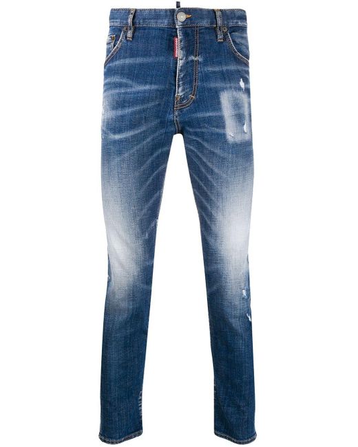 DSquared² Blue Straight-leg Boot Cut Jeans for men