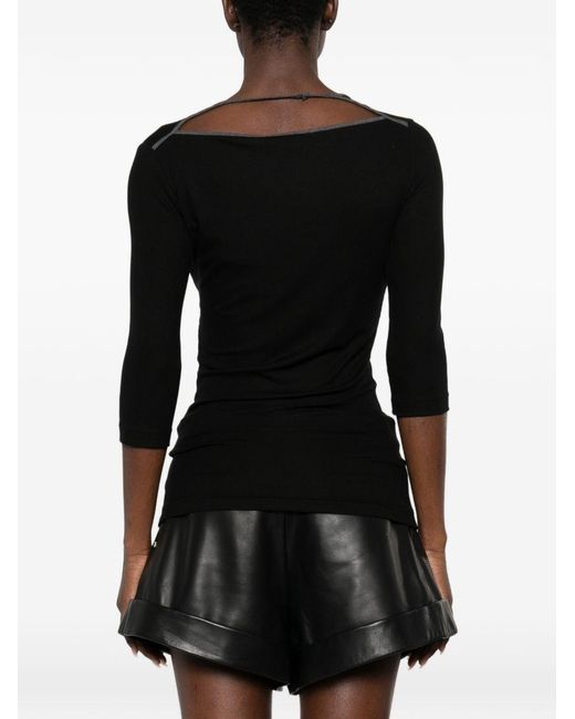 IRO Black Thanya Ribbed Sweater