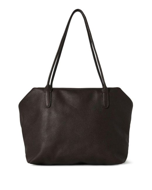 The Row Black Henri Textured Shoulder Bag