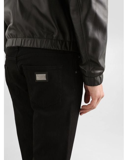 Dolce & Gabbana Black Skinny Jeans for men
