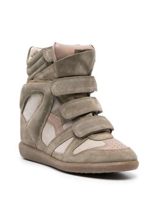 Isabel Marant Brown Bekett Leather Sneakers