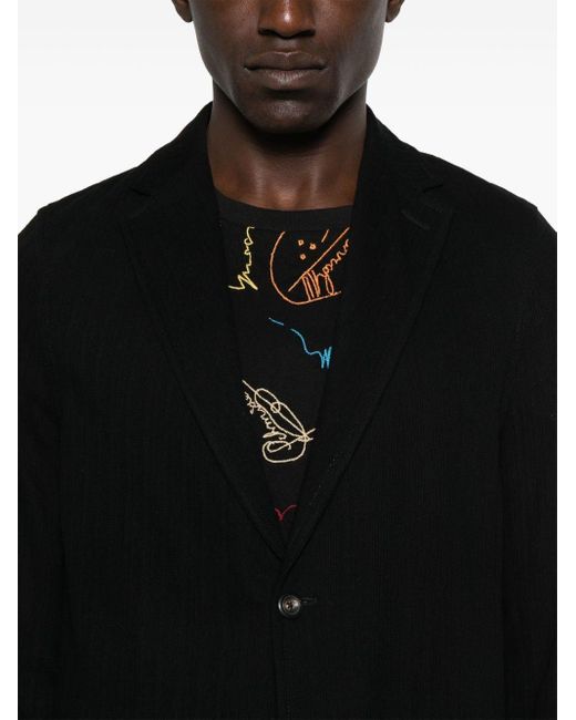 Circolo 1901 Black Cotton Single-Breasted Jacket for men