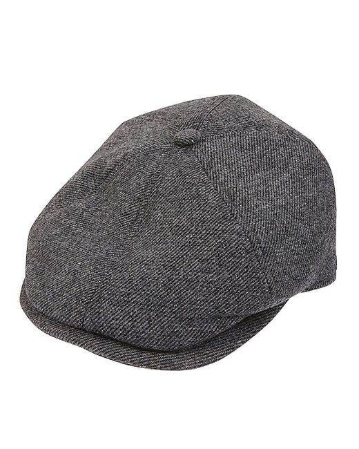Barbour Gray Claymore Bakerboy Hat for men