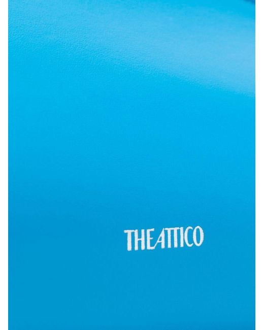 The Attico Blue 8.30 Pm Leather Clutch Bag