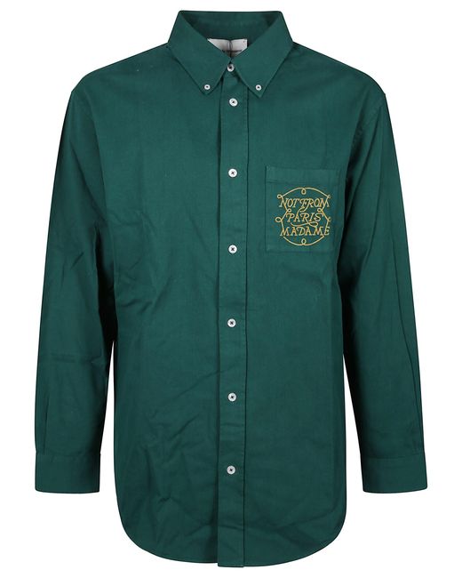 Drole de Monsieur Green La Chemise Slogan Tresses for men