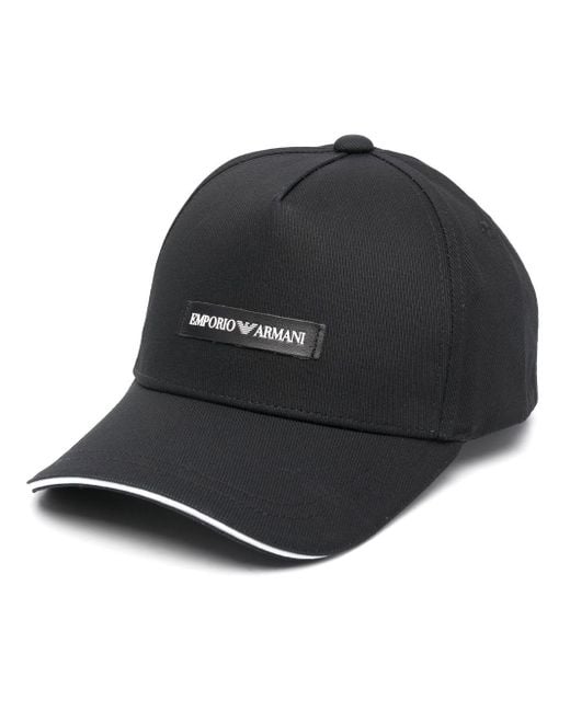 Cappello da baseball con logo di Emporio Armani in Black da Uomo