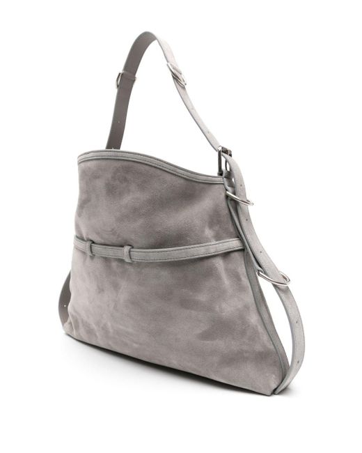 Givenchy Gray Voyou Medium Suede Leather Shoulder Bag