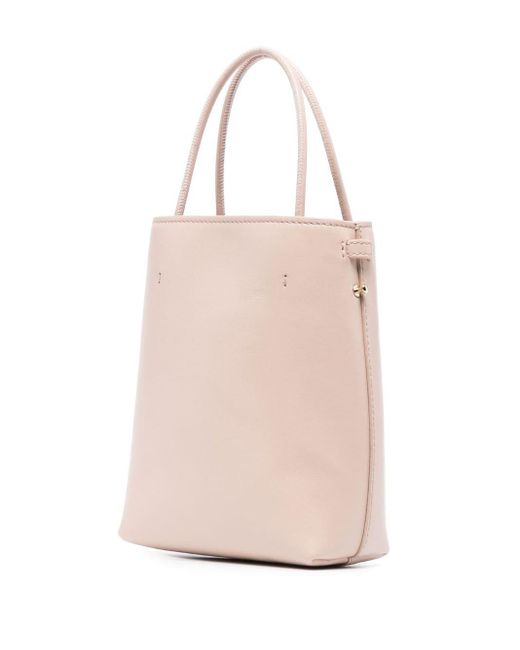 Chloé Pink Sense Micro Leather Bucket Bag