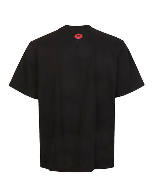 T-shirt Running Dog In Cotone di ICECREAM in Black da Uomo