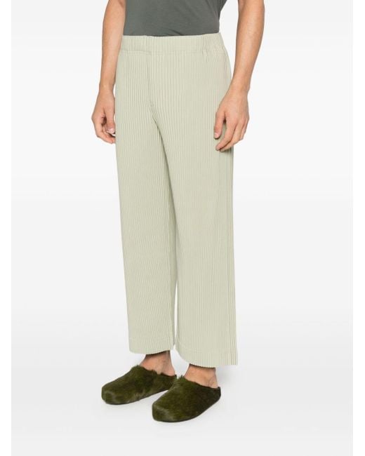 Homme Plissé Issey Miyake White Homme Plisse' Issey Miyake Pleated Trousers for men