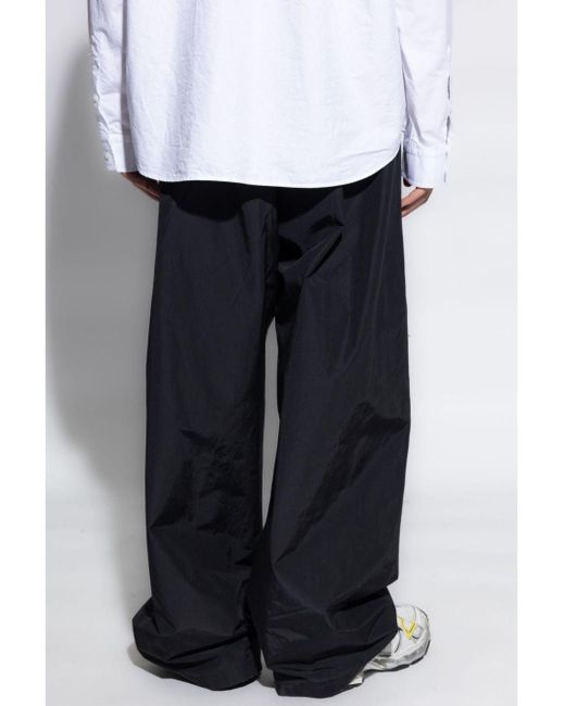 Balenciaga Blue Wide Leg Pants for men