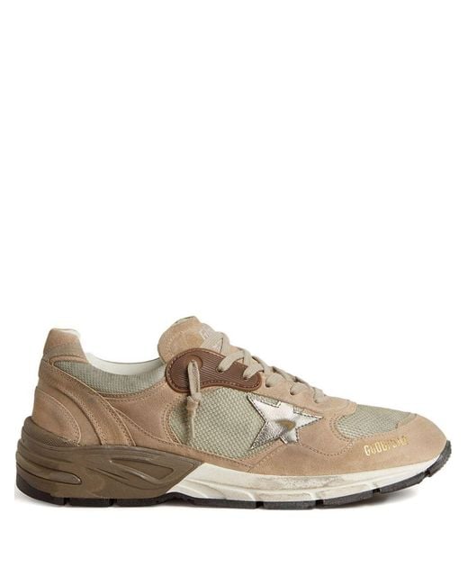 Golden Goose Deluxe Brand Brown Running Dog Leather Sneakers for men