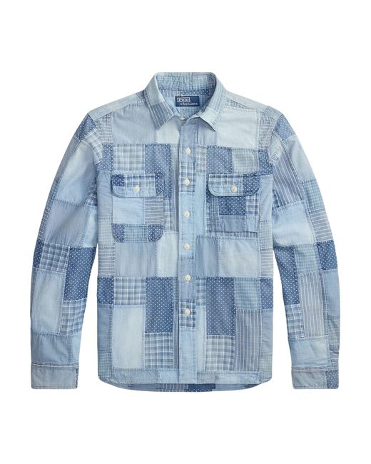Polo Ralph Lauren Blue Shirt With Patches for men