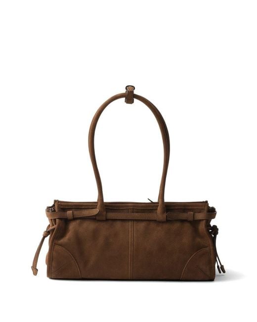 Prada Brown Bonnie Medium Leather Handbag