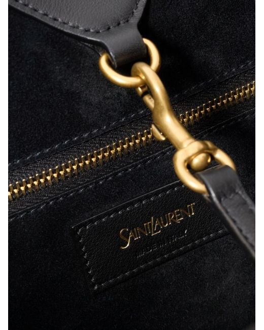 Saint Laurent Black Y Large Leather Tote Bag