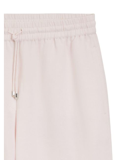 Boss White Wide Leg Trousers