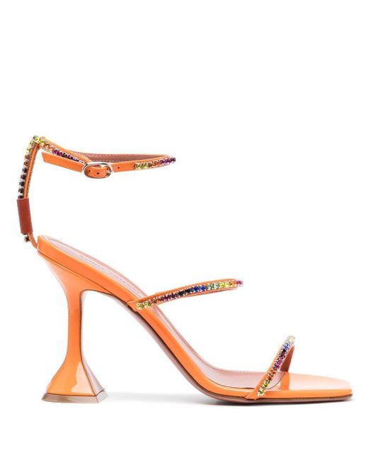 amina muaddi rainbow sandals