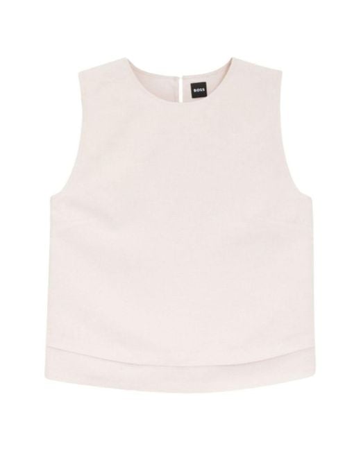 Boss Pink Sleeveless Top