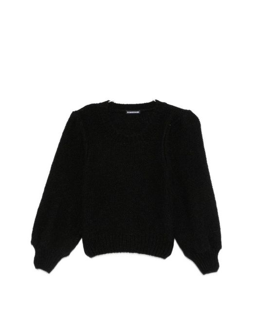 Susanne Bommer Black Wool Crewneck Jumper