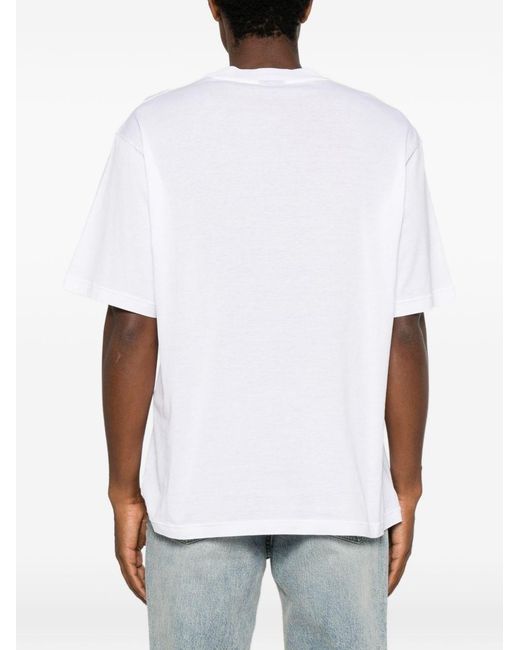 Gucci White Fake Cotton T-Shirt for men