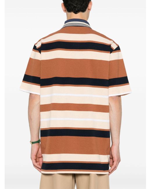 Loewe-Paulas Ibiza Multicolor Oversized Striped Cotton Polo Shirt for men