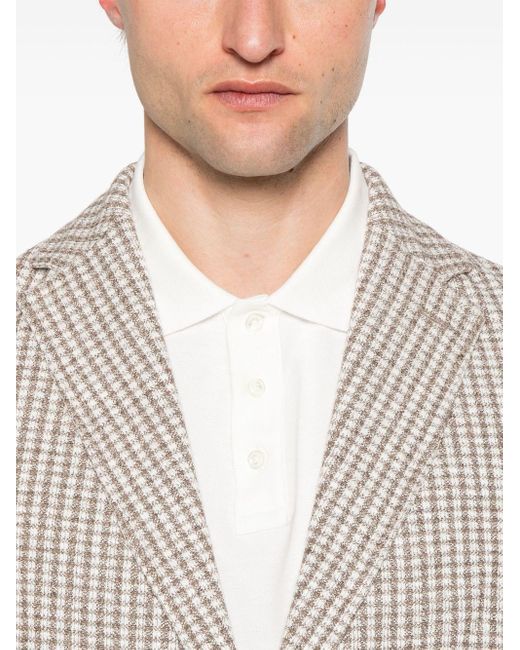 Circolo 1901 Gray Cotton And Linen Blend Jacket for men