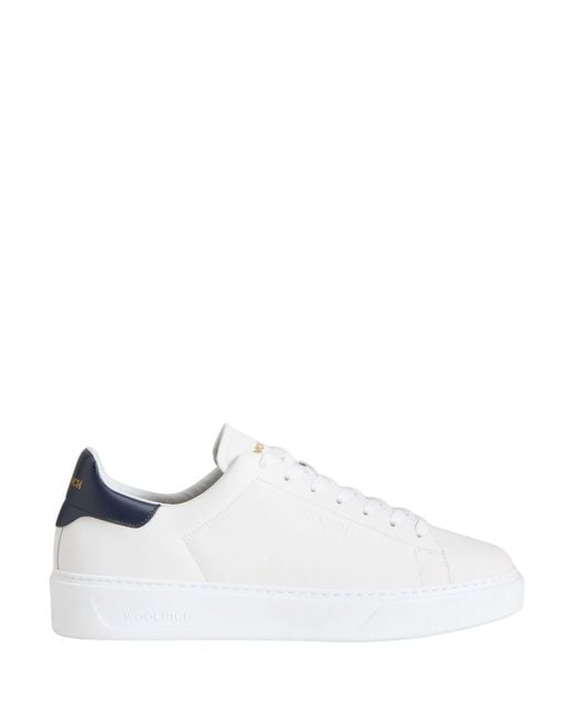Woolrich White Classic Court Sneaker for men