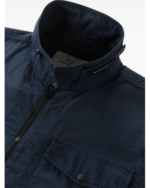 Woolrich Blue Cotton Shirt for men