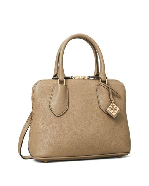 Tory Burch Natural Neutral Mini Swing Leather Satchel Bag