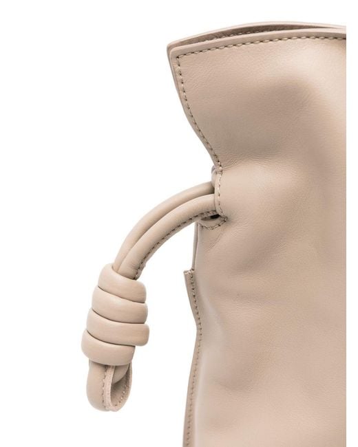 Loewe Natural Flamenco Medium Leather Clutch