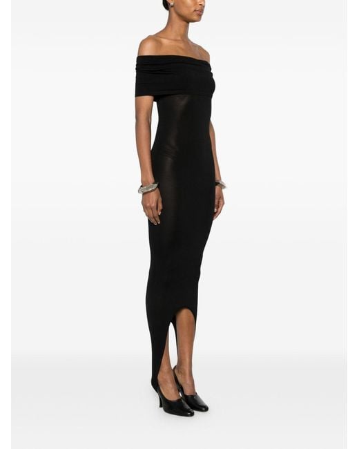 Alaïa Black Knitted Midi Dress