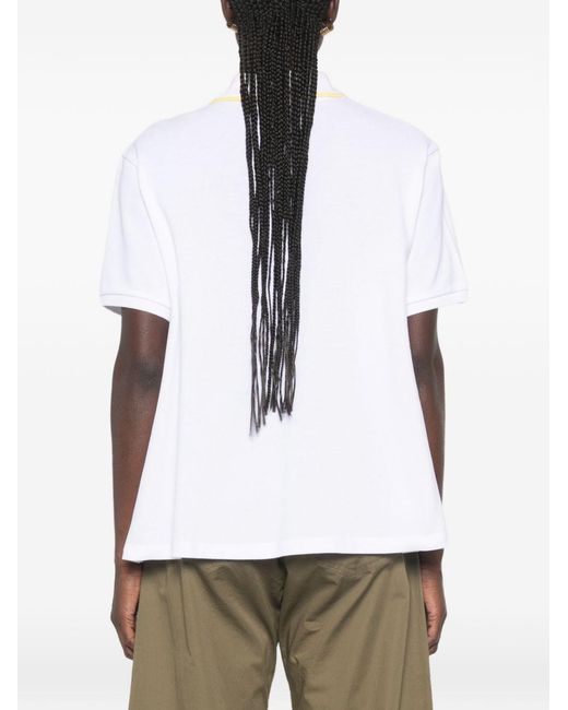 Loewe White Anagram Cotton Polo Shirt