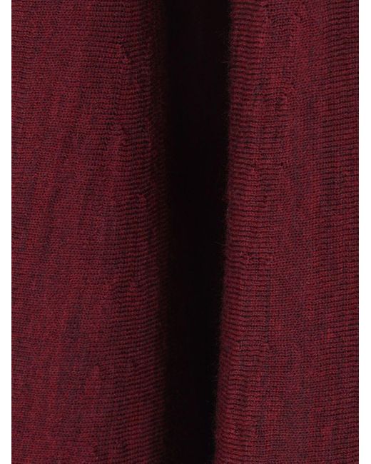Alaïa Purple Wool Skater Dress