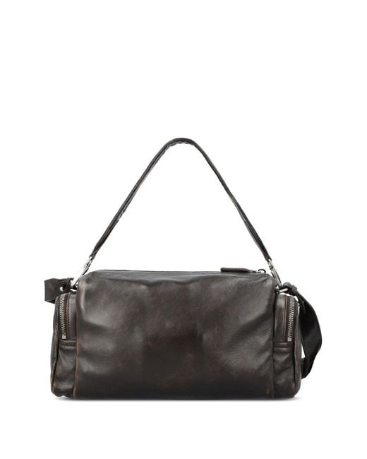 Prada Black Leather Shoulder Bag for men