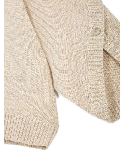 Max Mara Natural Wool And Cashmere Blend Sweater