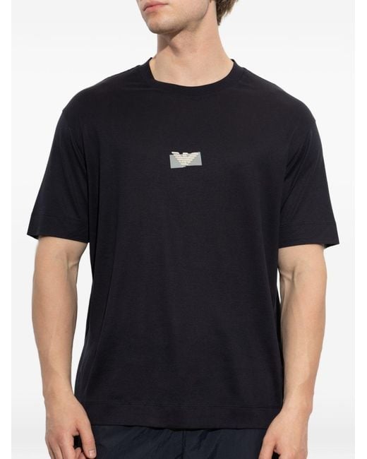 Emporio Armani Black Logo T-Shirt for men