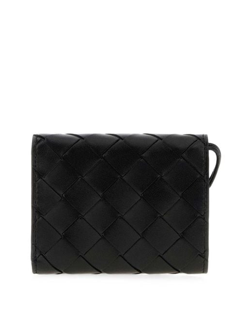 Bottega Veneta Black Andiamo Leather Wallet