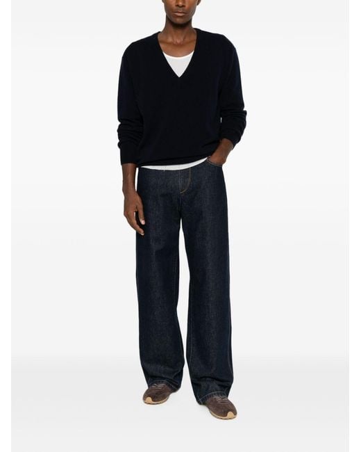 Extreme Cashmere Blue Cashmere Crewneck Sweater