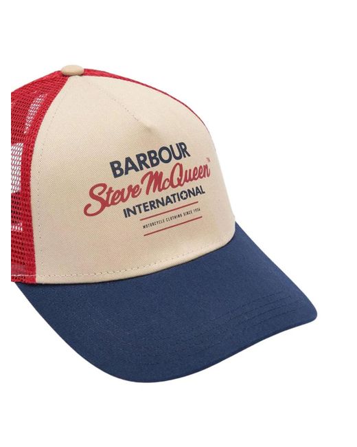 Barbour Pink Steve Mcqueen Hat for men