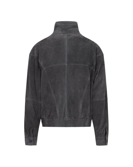 Giorgio Armani Gray Suede Leather Jacket for men