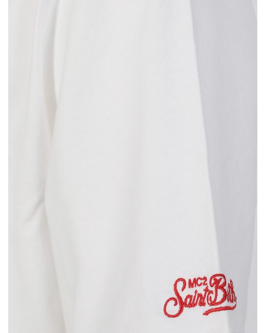 Mc2 Saint Barth White Cotton T-Shirt for men