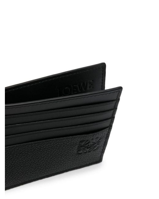Loewe Black Leather Card Holder for men