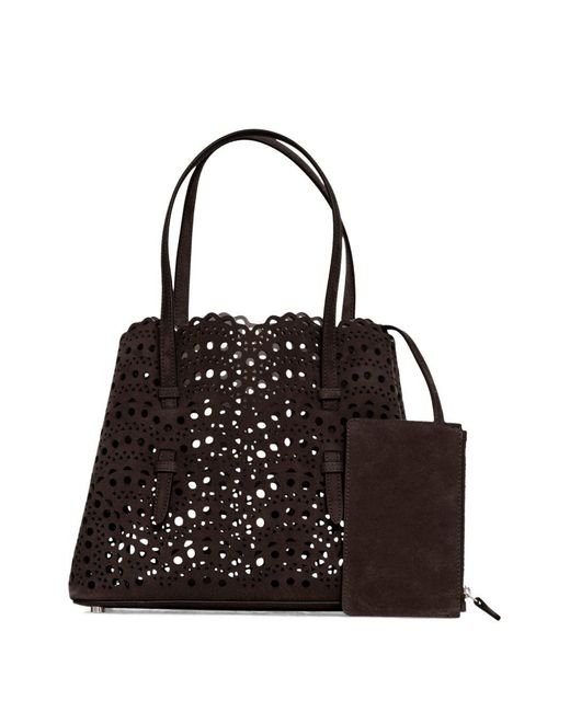 Alaïa Black Mina 25 Leather Handbag
