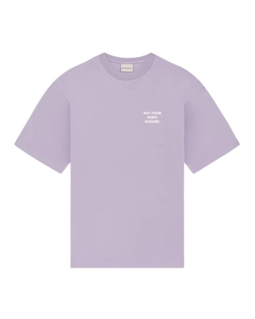 Drole de Monsieur Purple Slogan T-Shirt for men