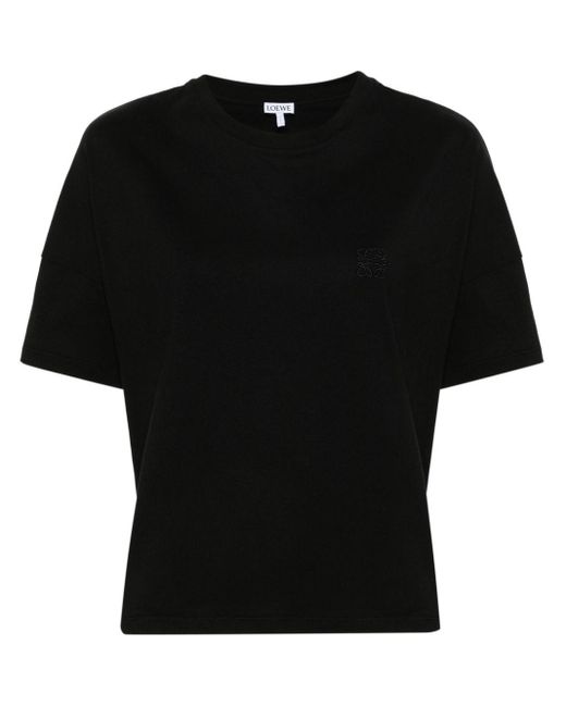 T-shirt Anagram In Cotone di Loewe in Black