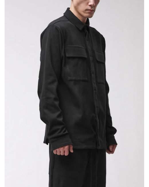 Thom Krom Black Cotton Shirt for men