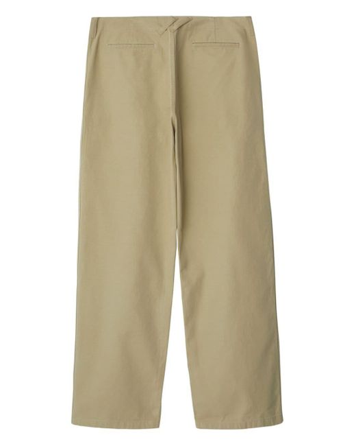 Burberry Natural Straight-leg Cotton Chinos for men