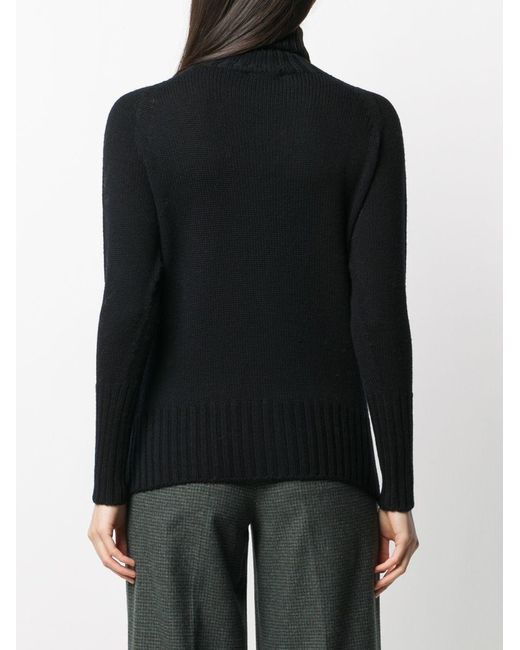 Drumohr Black High Neck Sweater